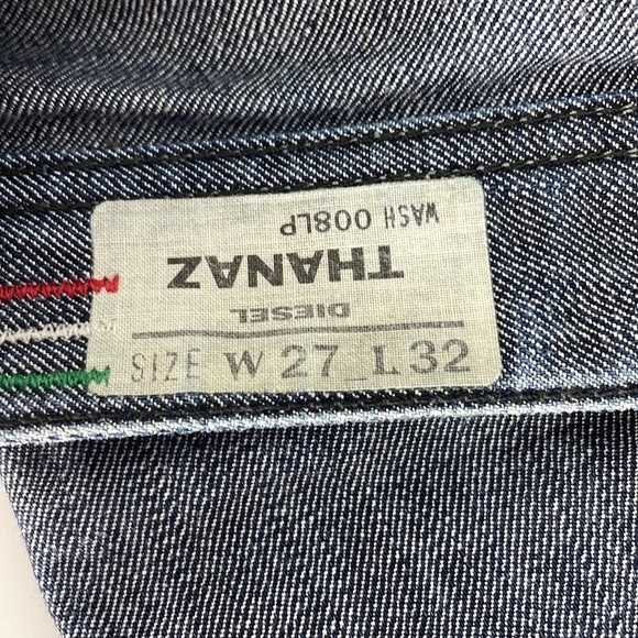 DIESEL thanaz slim-skinny fit wash 008LP denim blue jeans size 27 X 32 men's - Picture 4 of 13